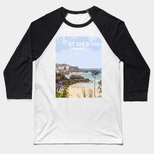 St Ives Cornwall. Cornish gift Kernow Travel location poster Baseball T-Shirt